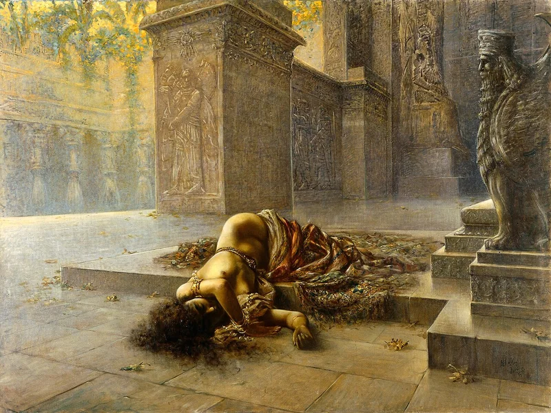 1867-Augusto Valli - Semiramide muore sulla tomba di Nino, 1893